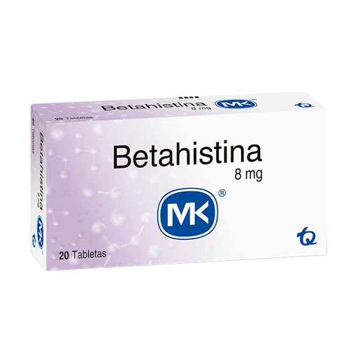 BETAHISTINA 8 MG 20 TABLETAS MK – FarmaciasVer